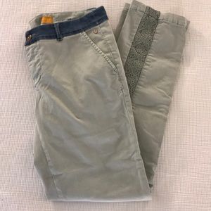 Anthropologie Pilcro Hyphen Embellished Chinos